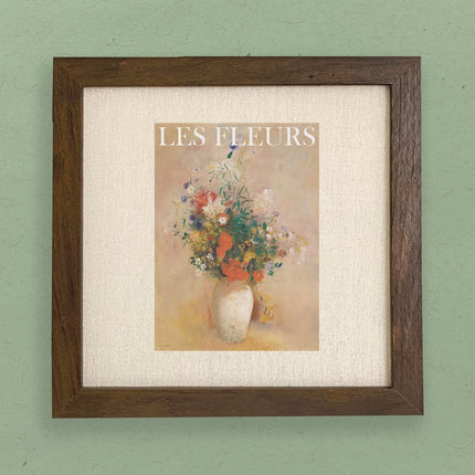 Les Fleurs (The Flowers) - Framed Sign
