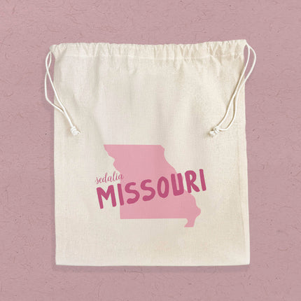 State Locale - Custom Cotton Cinch Bag