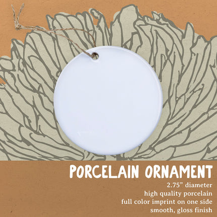 Bold Area Code and City - Custom Ornament