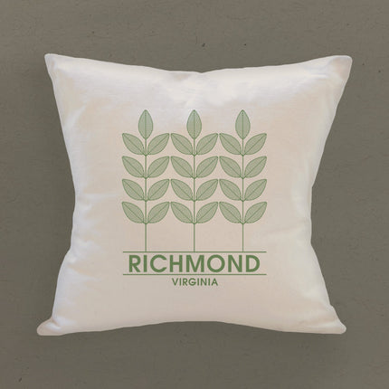 Three Plants City State - Custom Square Canvas Pillow