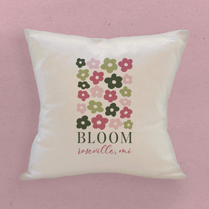 Bloom - Custom Square Canvas Pillow