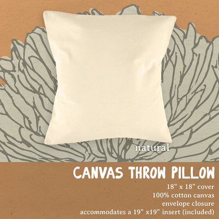 Red Tomatoes - Summer Square Canvas Pillow