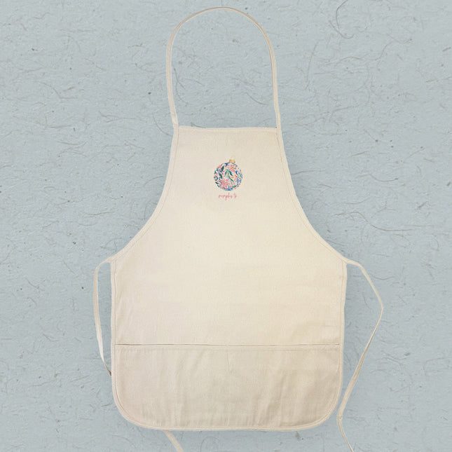 Painted Floral Ornament - Custom Women's Apron