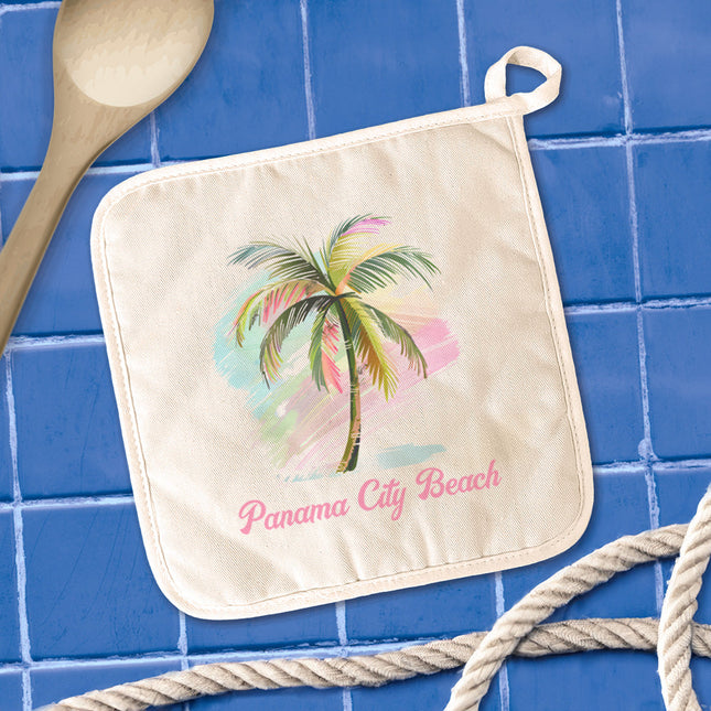 Palm Tree Watercolor - Custom Cotton Pot Holder