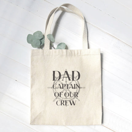 Captain of our Crew - Father's Day Canvas Tote Bag