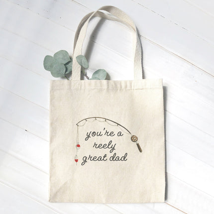 Reely Great Dad - Father's Day Canvas Tote Bag