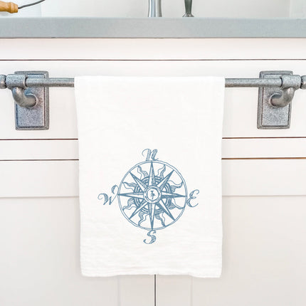 Hand Drawn Compass - Cotton Tea Towel
