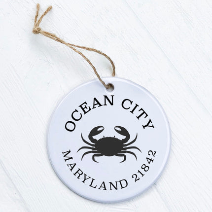 Crab w/ City and State - Custom Ornament