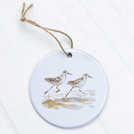 Watercolor Sandpipers - Ornament