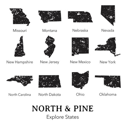 Explore State w/ City, State - Custom Canvas Tote Bag