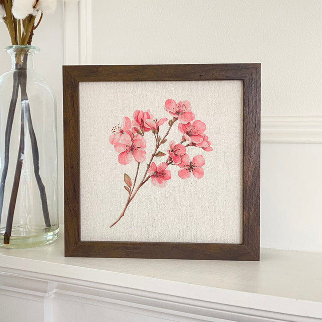 Cherry Blossom Stem - Framed Sign