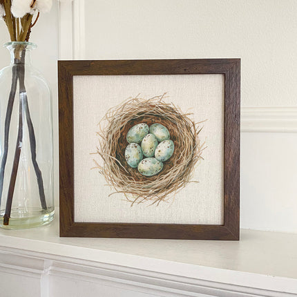Robin in a Cherry Blossom - Spring Framed Sign