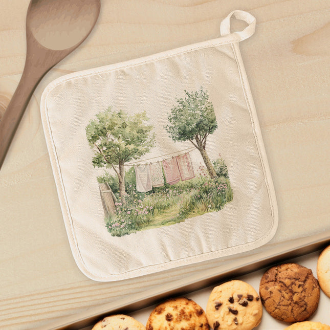 Spring Laundry Line - Cotton Pot Holder