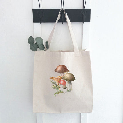Forest Mushrooms - Customizable Canvas Tote Bag