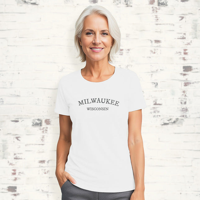 Arched City/State - Custom Women's T-Shirt