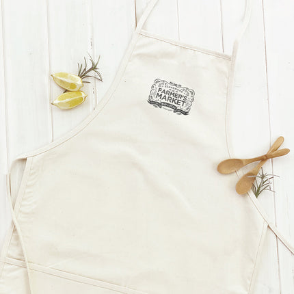 Vintage Farmers Market w/ City Est - Custom Women's Apron