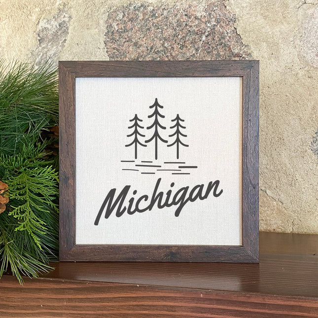 State with Trees - Custom Swedish Dish Cloth