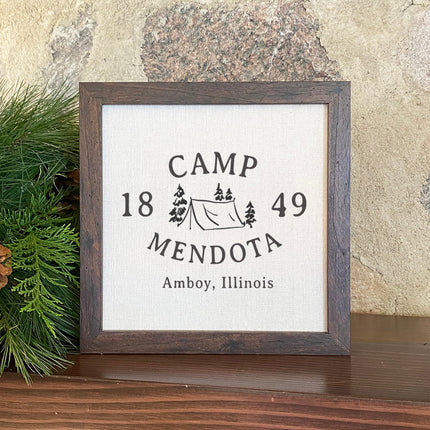The Custom Campground - Custom Framed Sign