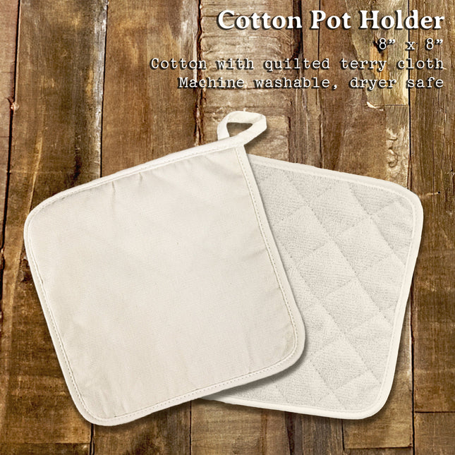 Tree Stamp w/ City, State - Custom Cotton Pot Holder