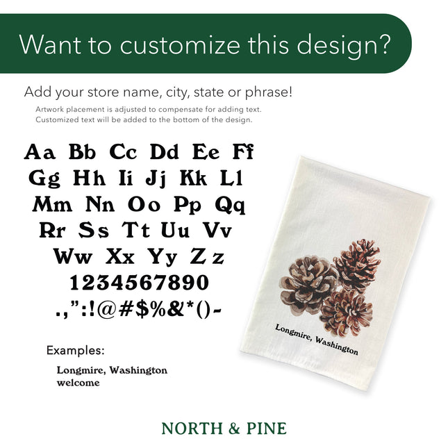 Pine Branch - Customizable Cotton Pot Holder