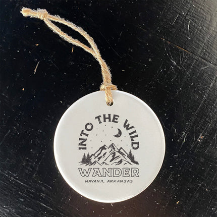 Into the Wild w/ City, State - Custom Ornament
