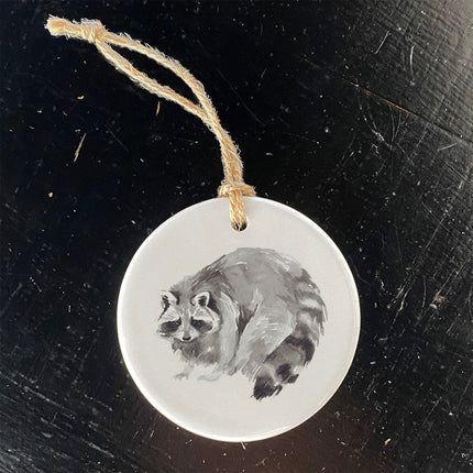 Watercolor Raccoon - Ornament