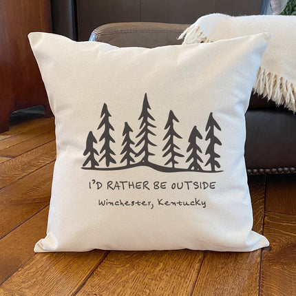 Northwoods Calling - Custom Square Canvas Pillow
