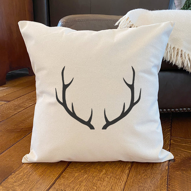 Antlers - Customizable Square Canvas Pillow