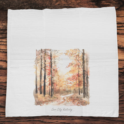 Fall Hike - Custom Cotton Tea Towel