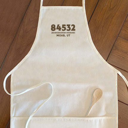 Western Zip Code w/ City State - Custom Women's Apron