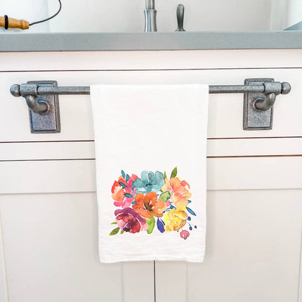 Summer Flower Bouquet - Cotton Tea Towel