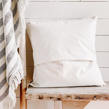 Blue Zip Code and City - Custom Square Canvas Pillow