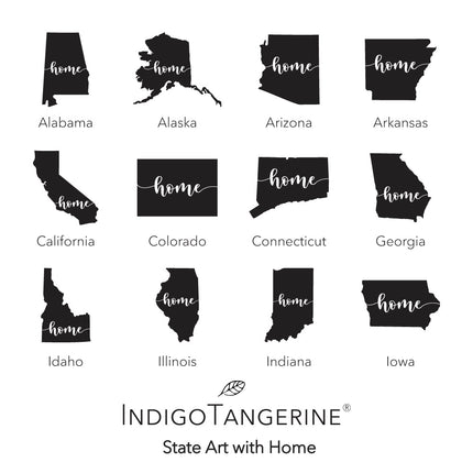 State Badge and Motto - Custom Square Canvas Pillow