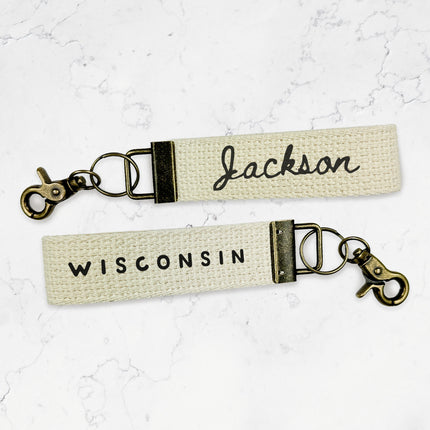 Simple Script - Custom Cotton Key Fob w/ Trigger Snap