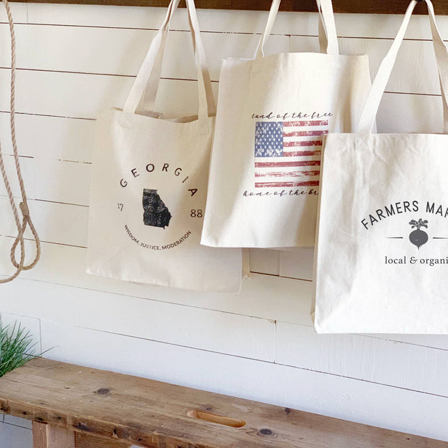 American Flag - Canvas Tote Bag