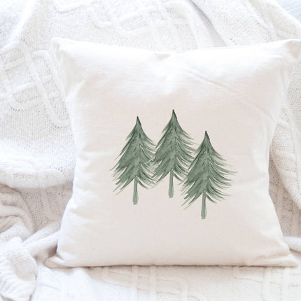 Three Trees - Customizable Square Canvas Pillow