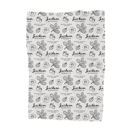 At Home Amoung Trees - Custom Waffle Weave Towel