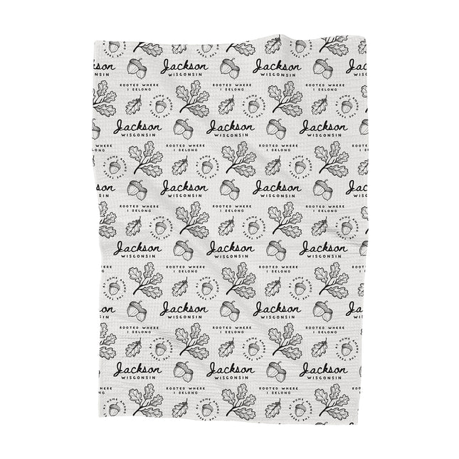 At Home Amoung Trees - Custom Waffle Weave Towel