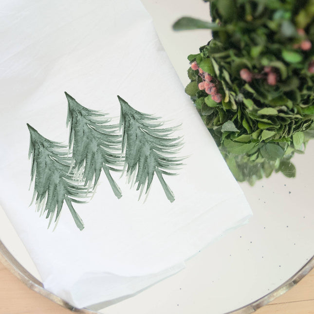 Three Trees - Customizable Cotton Tea Towel