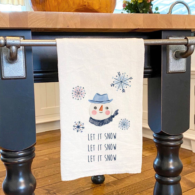 Let it Snow Snowman - Cotton Tea Towel