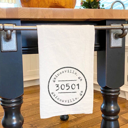 Postmark Stamp - Custom Cotton Tea Towel