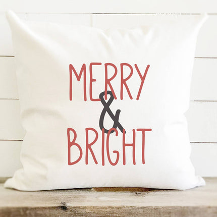 Merry & Bright - Square Canvas Pillow