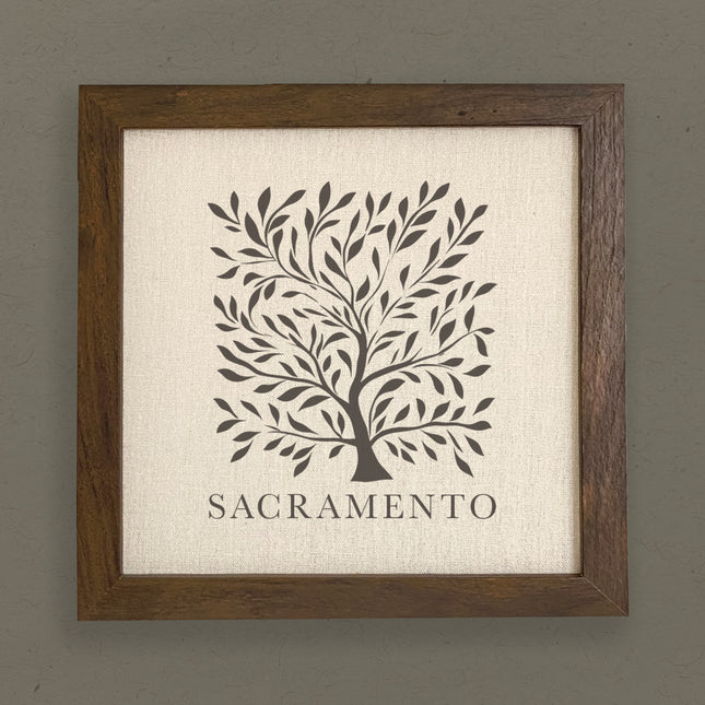 Tree with City - Custom Framed Sign
