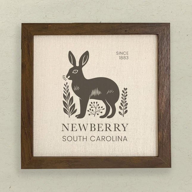 Rabbit City State Est - Custom Framed Sign