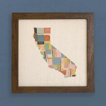 Abstract Painted States - Custom Framed Sign