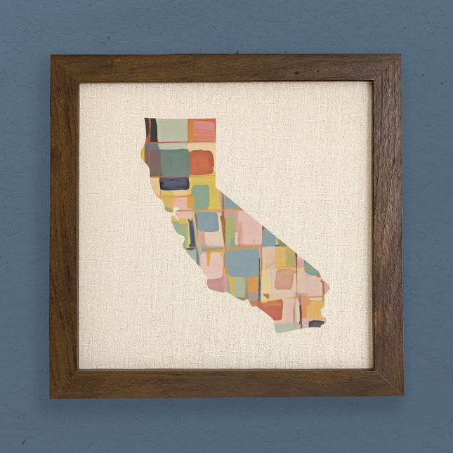 Abstract Painted States - Custom Framed Sign