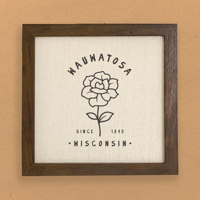 Rose City State Est - Custom Framed Sign