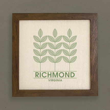 Three Plants City State - Custom Framed Sign