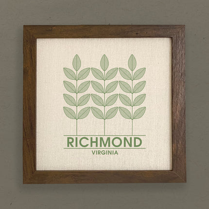 Three Plants City State - Custom Framed Sign