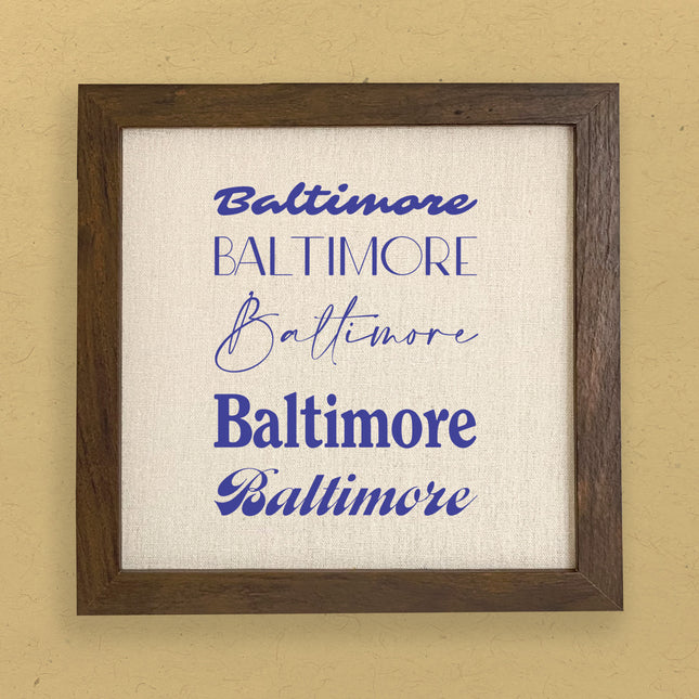 Mixed Fonts - Custom Framed Sign